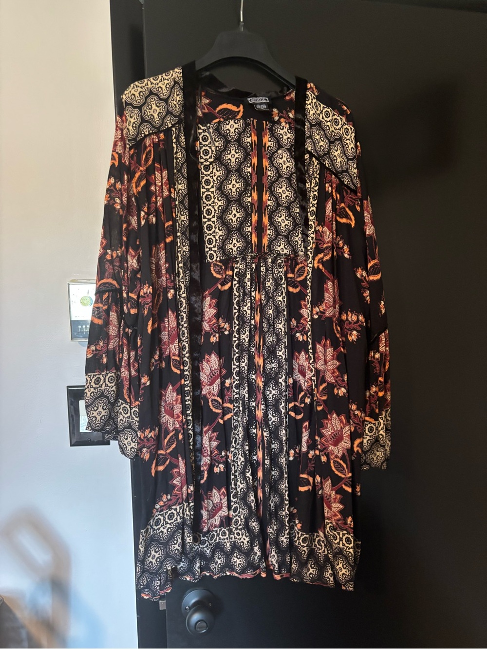 Angie Floral & Medallion Boho Kimono M NWOT